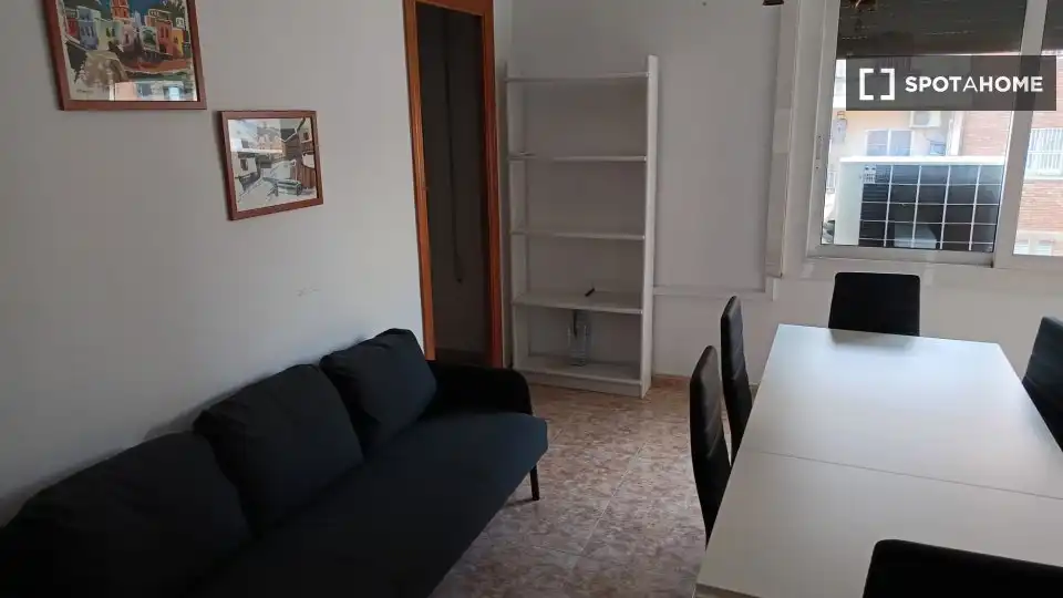 Wohnzimmer von Wohnung zur Miete in Barcelona mit Klimaanlage, Heizung und Möbliert