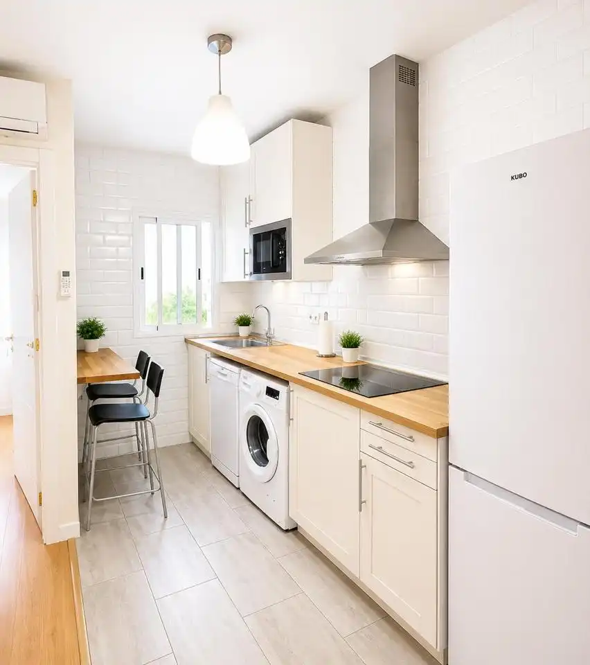 Küche von Wohnung zum Verkauf in Madrid mit Klimaanlage, Heizung und Terrasse
