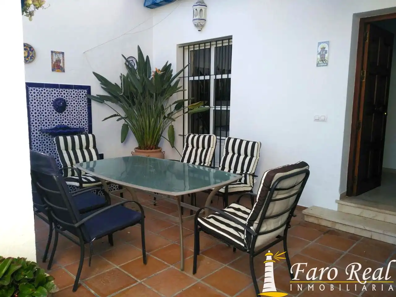 Terrace of Detached homes for rent in Sanlúcar de Barrameda  with Air Conditioner, Private garden and Swimming Pool