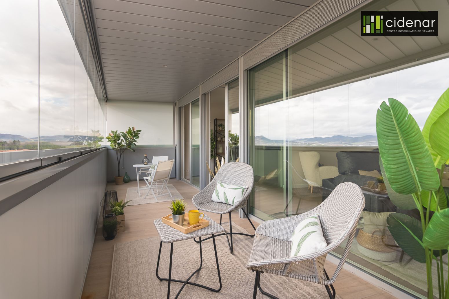 Terrace of Flat for sale in  Pamplona / Iruña  with Heating, Parquet flooring and Terrace