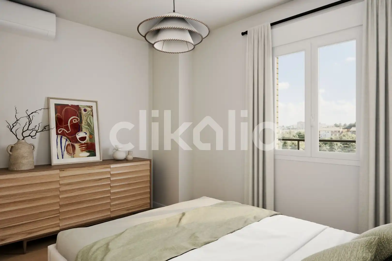 Bedroom of Flat for sale in Sevilla  with Air Conditioner, Terrace and Balcony
