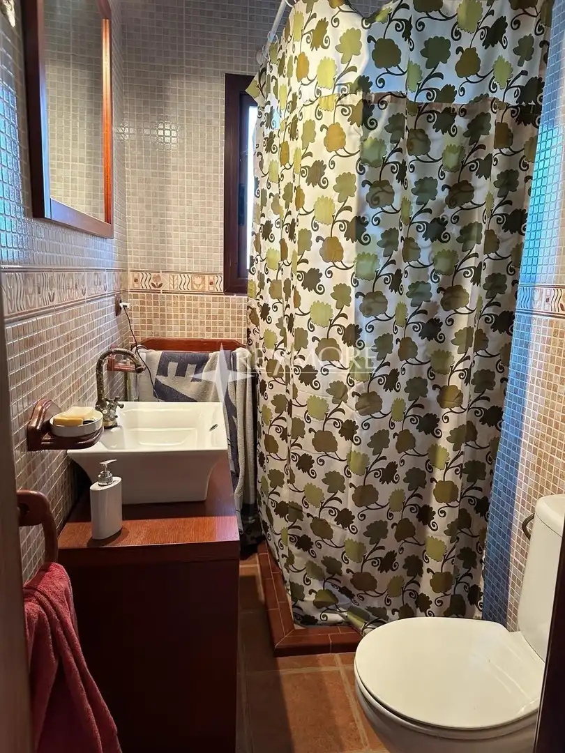 Baño de Finca rústica en venta en La Puebla de los Infantes con Aire acondicionado, Calefacción y Jardín privado