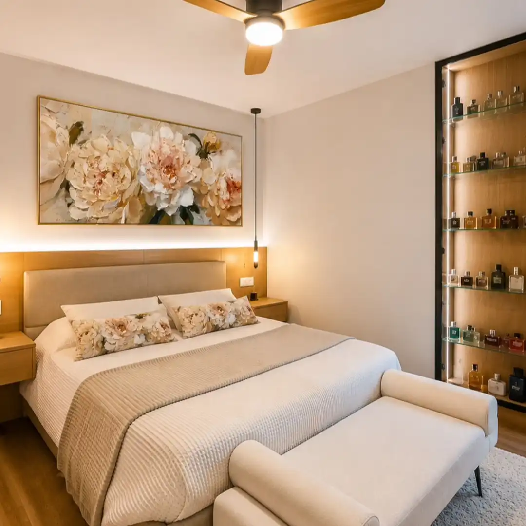 Schlafzimmer von Wohnung zum Verkauf in Barcelona mit Klimaanlage, Terrasse und Möbliert