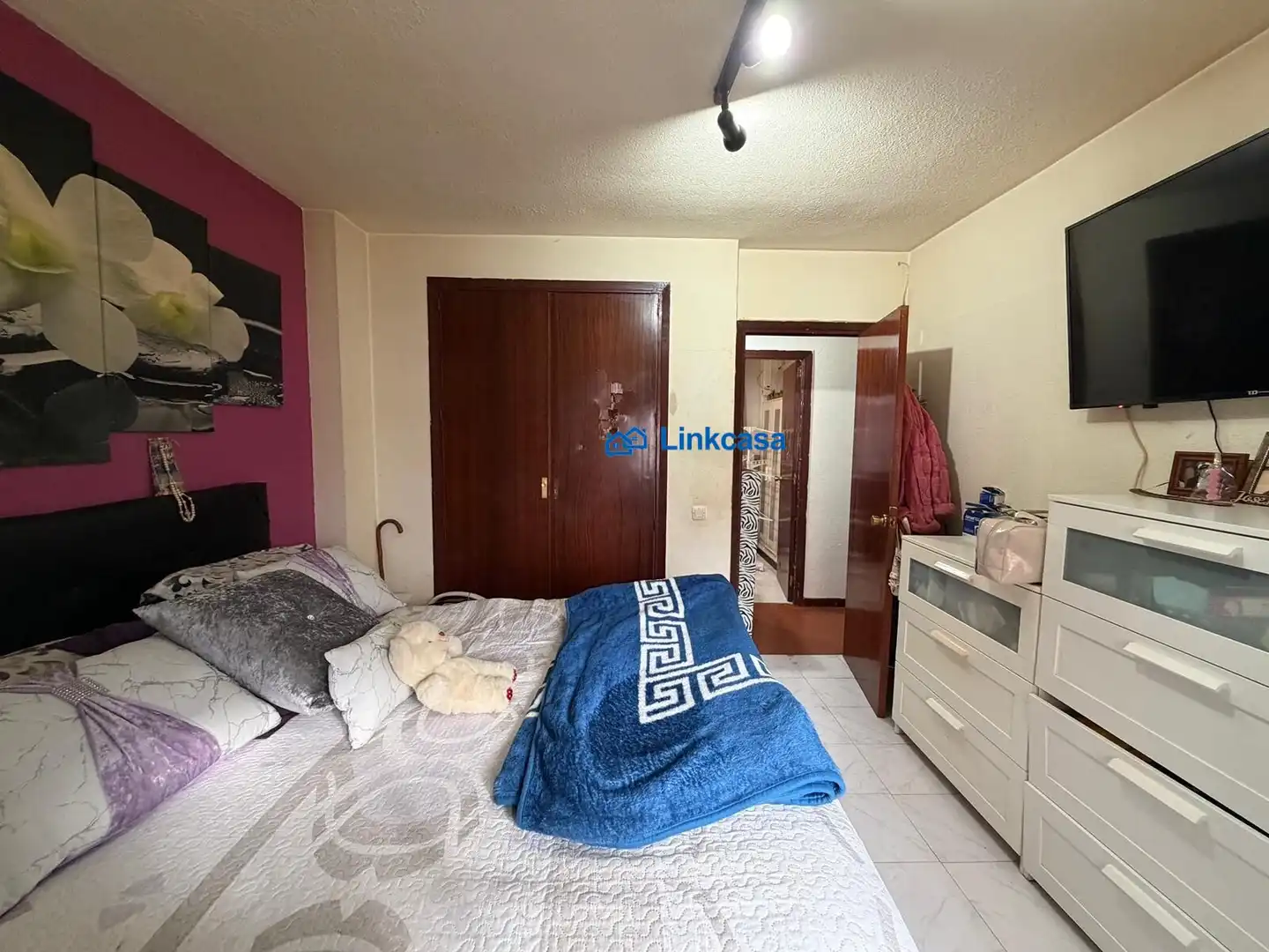 Bedroom of Flat for sale in Fuenlabrada  with Air Conditioner, Heating and Balcony