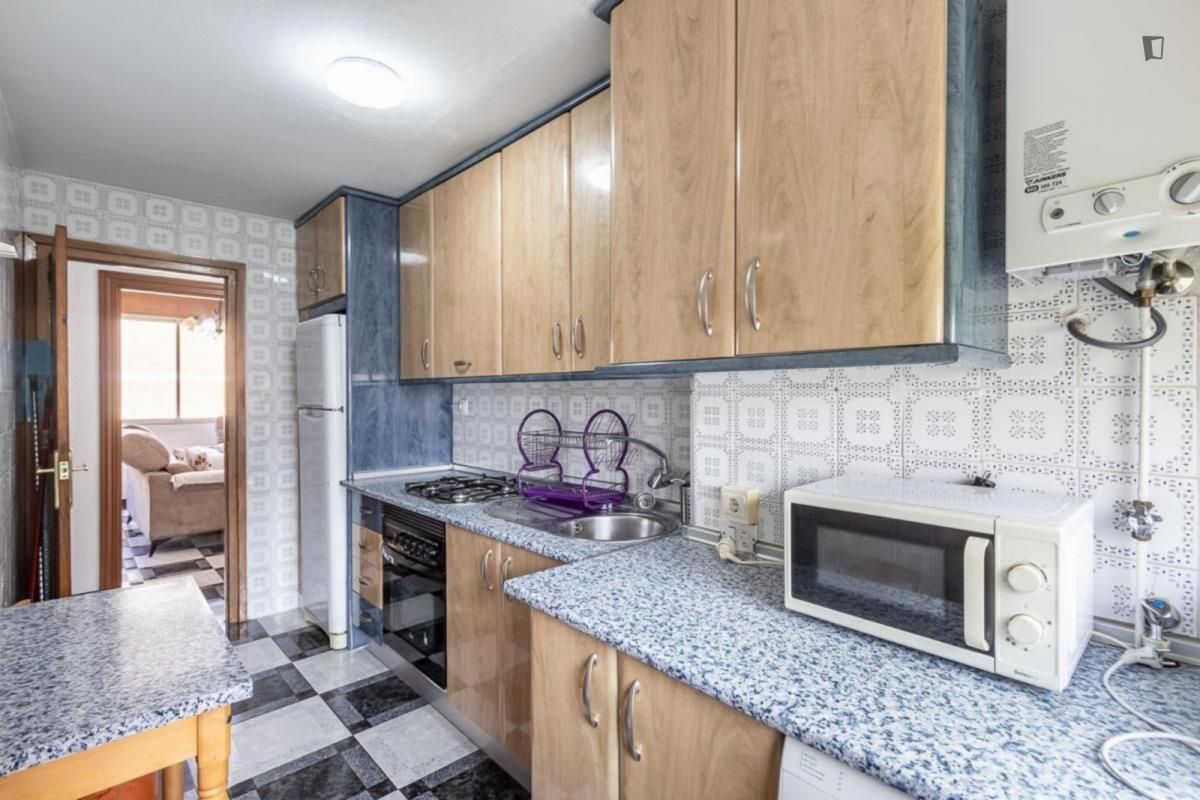 Kitchen of Apartment to rent in  Granada Capital  with Furnished, Oven and Washing machine