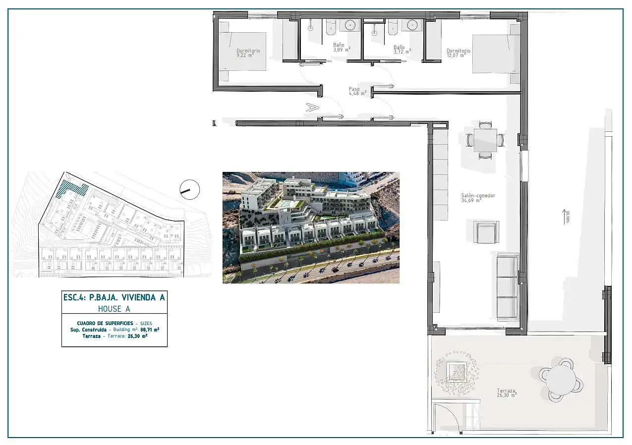 Apartament amb terrassa en venda a El Hornillo, imagen 12