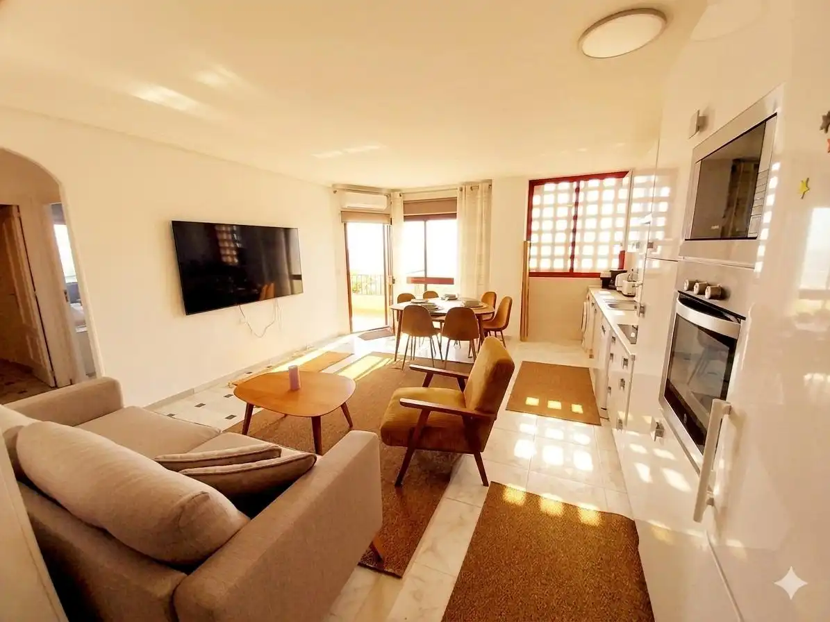 Sala d'estar de Apartament en venda en Mijas amb Aire condicionat, Calefacció i Terrassa