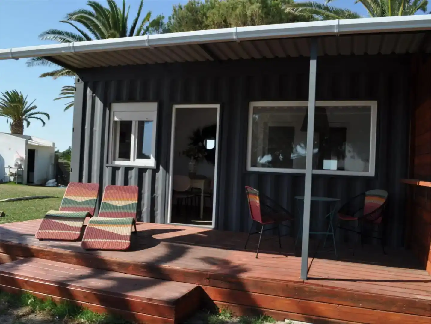 Terraza de Apartamento de alquiler en Barbate con Aire acondicionado, Jardín privado y Piscina