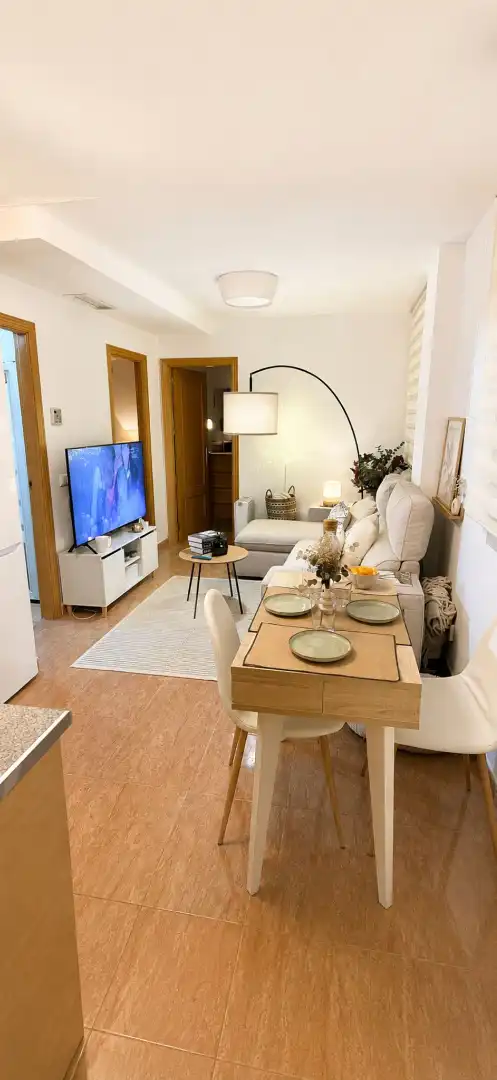 Sala de estar de Piso en venta en El Álamo con Aire acondicionado, Calefacción y Horno