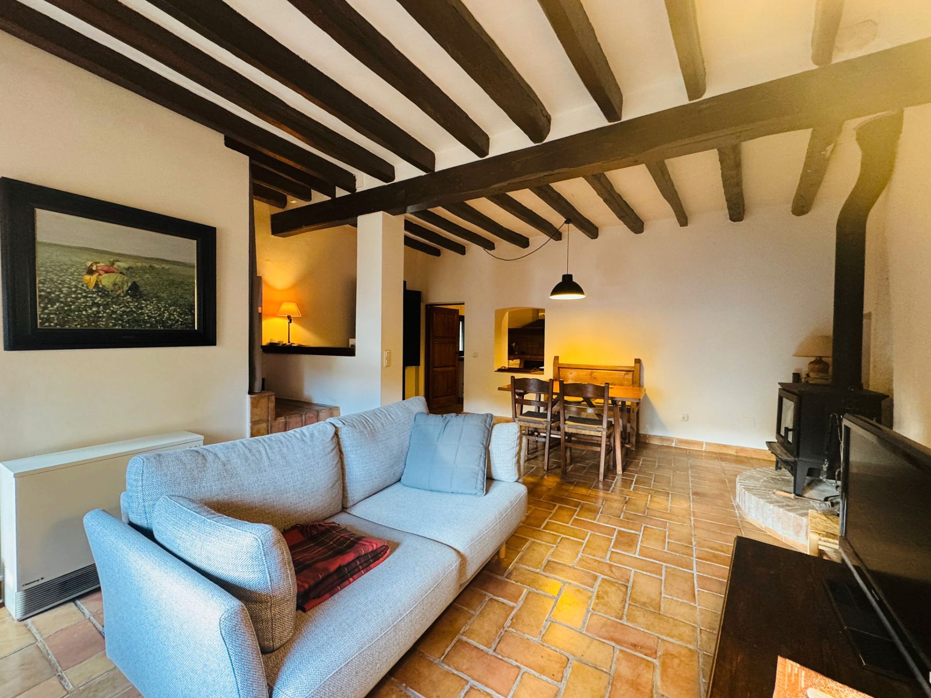 Sala d'estar de Finca rústica en venda en Terrades amb Aire condicionat, Calefacció i Terrassa