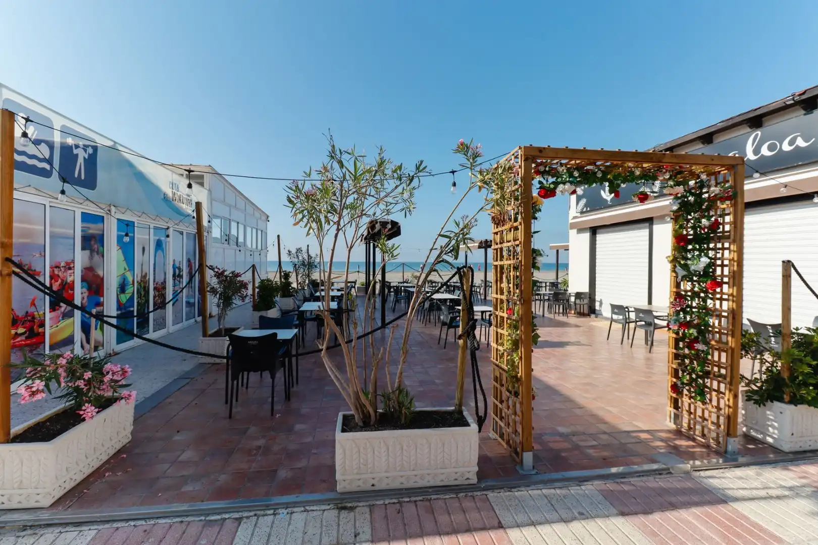 Terrasse von Wohnungen zur Miete in Santa Pola mit Klimaanlage, Heizung und Terrasse