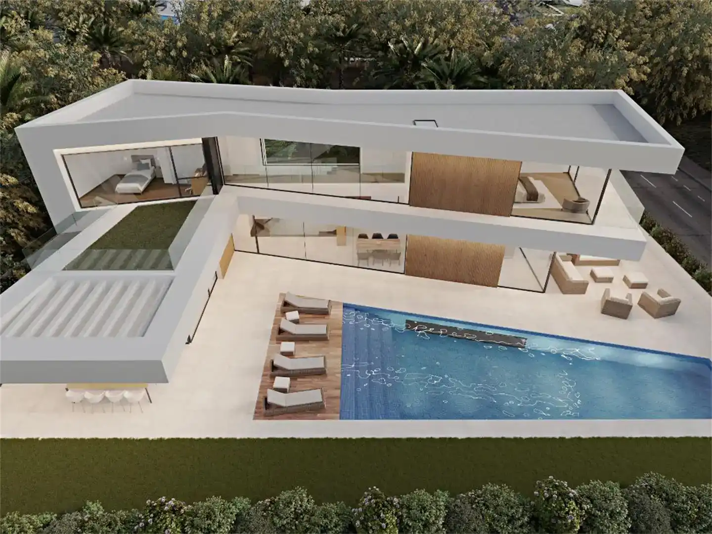 Schwimmbecken von Grundstücke zum Verkauf in Benalmádena