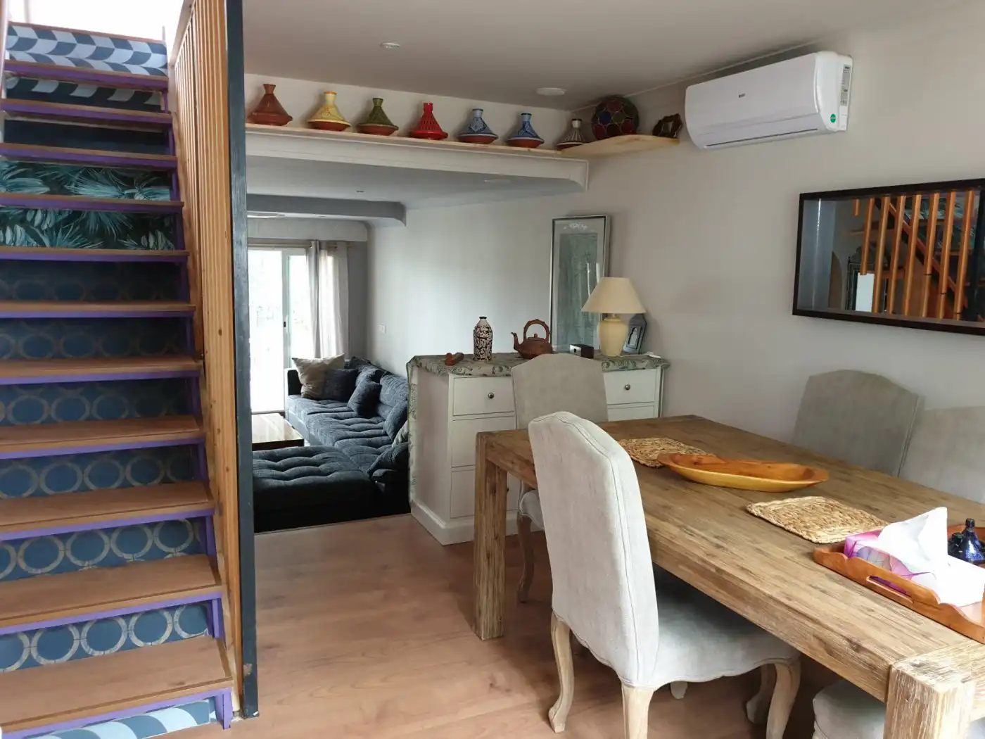 Living room of Houses for sale in Calpe / Calp  with Air Conditioner, Heating and Private garden