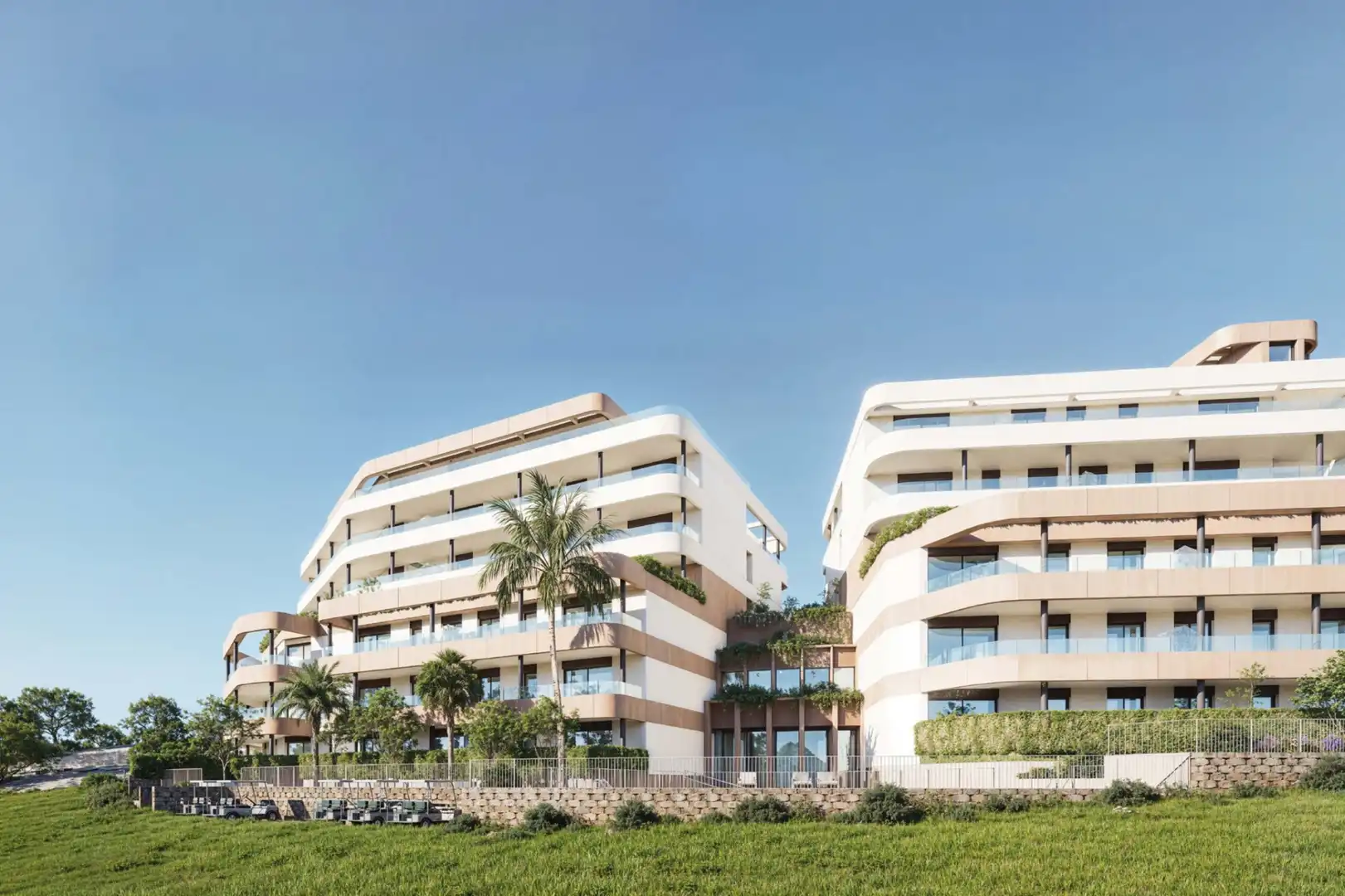 Vista exterior de Planta baja en venta en Estepona con Aire acondicionado, Jardín privado y Terraza