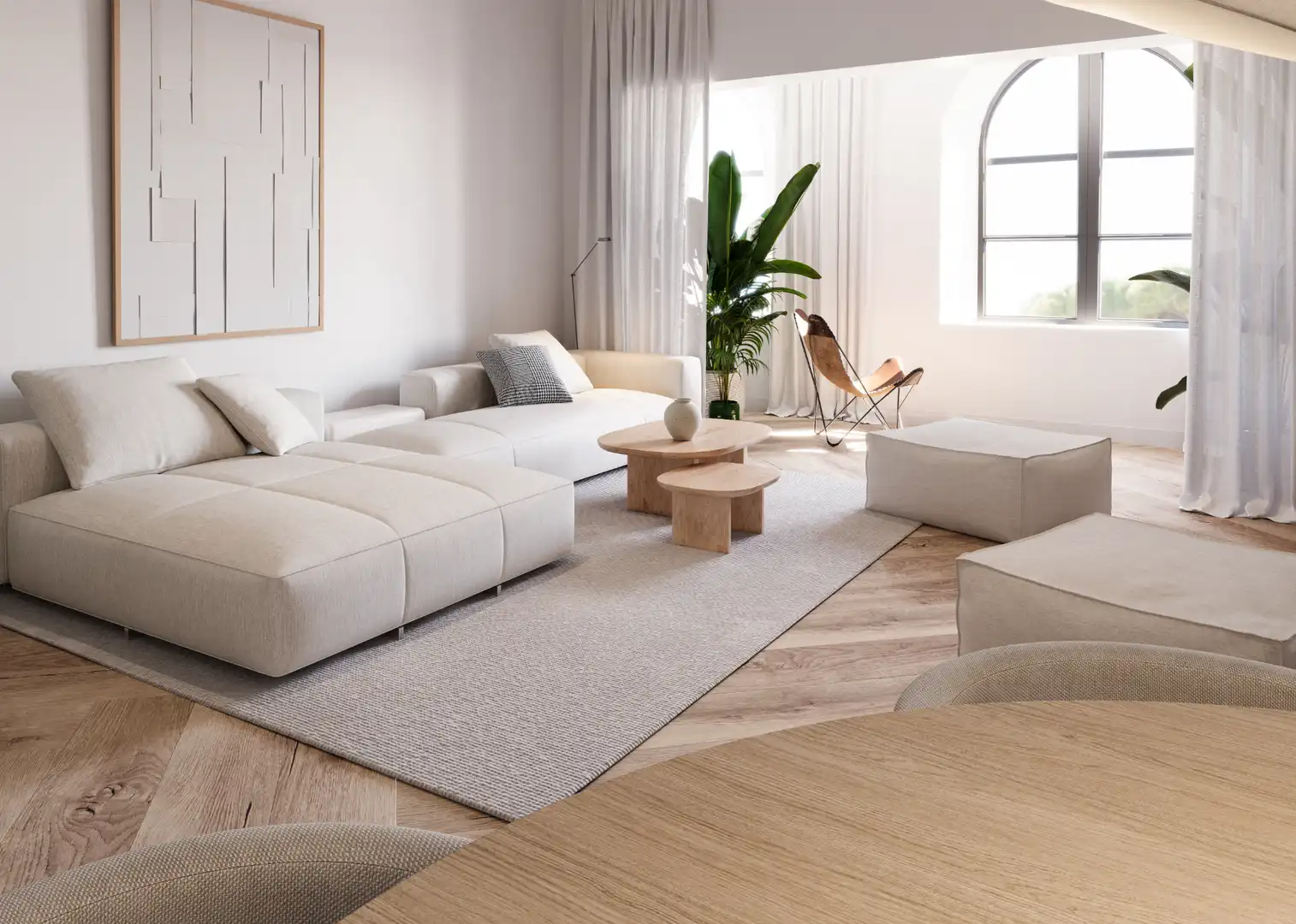 Sala de estar de Piso en venta en Cabrils con Aire acondicionado, Calefacción y Parquet