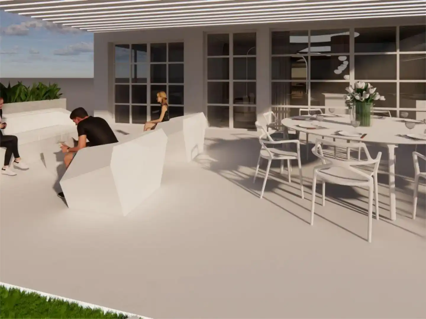 Terraza de Piso en venta en Murcia con Trastero y Piscina