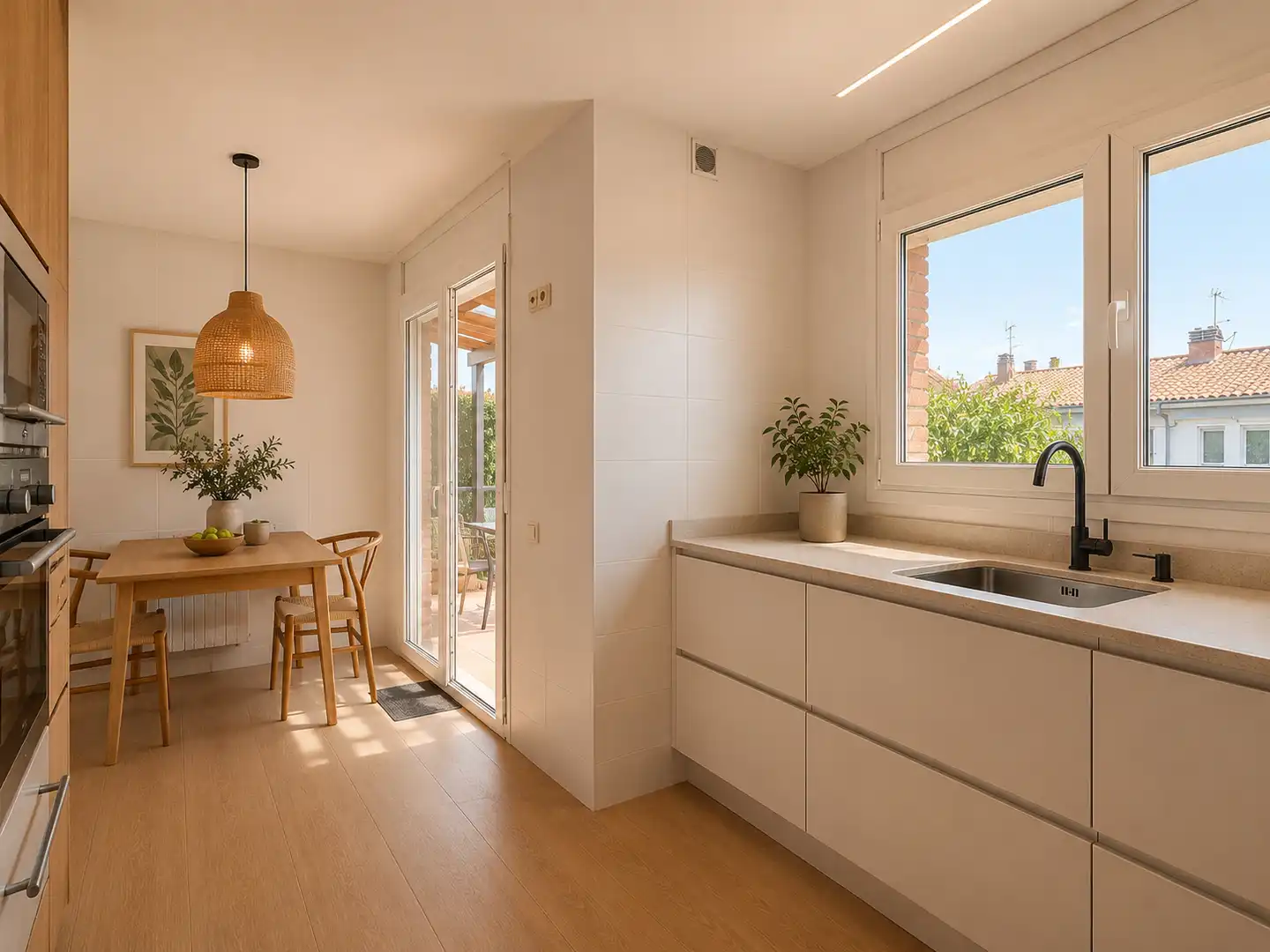 Cocina de Casa o chalet en venta en Mollet del Vallès con Calefacción, Jardín privado y Parquet