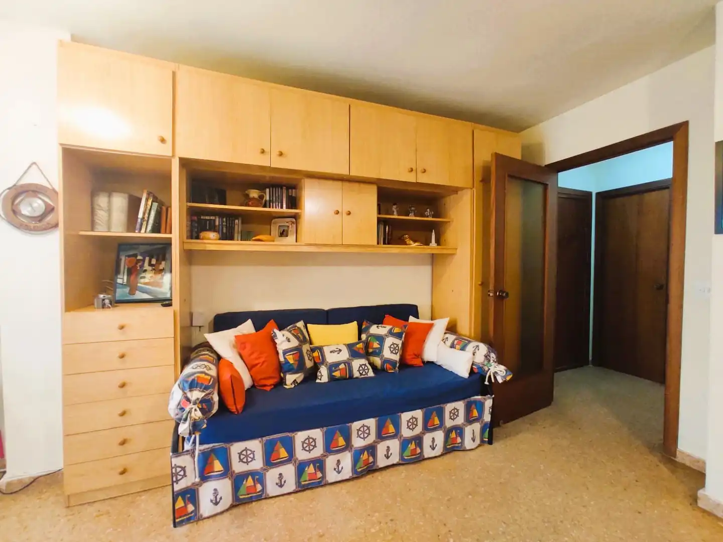 Bedroom of Apartments for rent in Canet d'En Berenguer  with Terrace, Furnished and Community pool