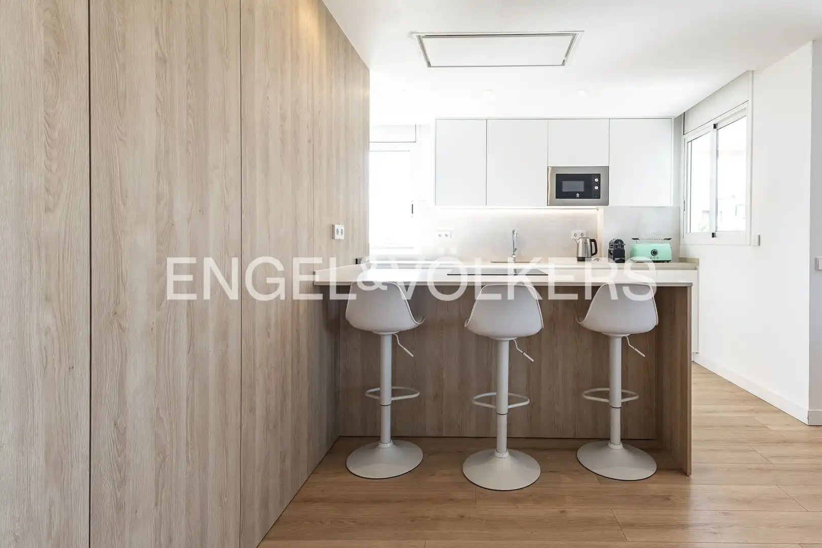 Cocina de Piso en venta en Sant Adrià de Besòs con Aire acondicionado, Calefacción y Parquet