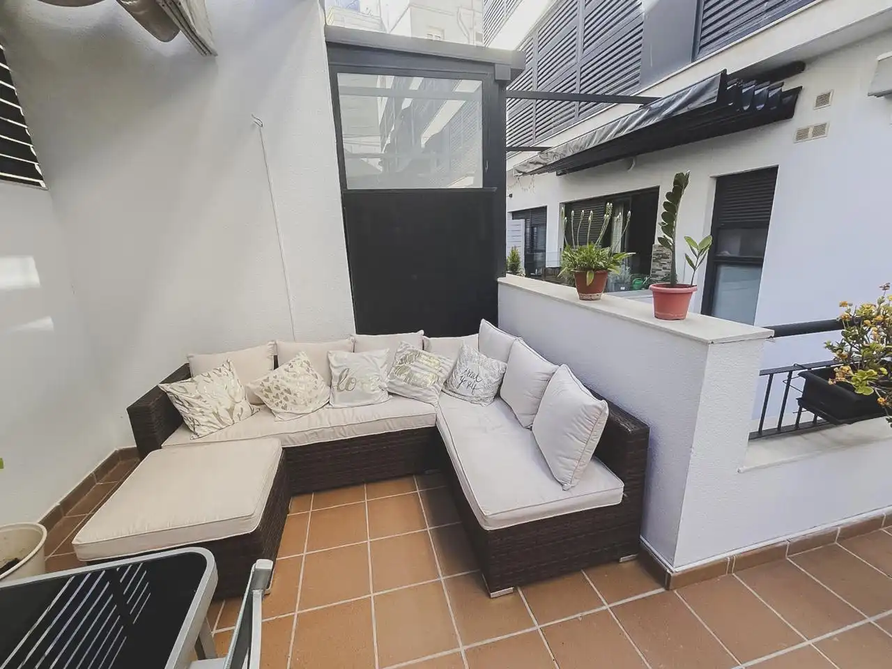 Terraza de Dúplex de alquiler en Cádiz con Terraza y Amueblado