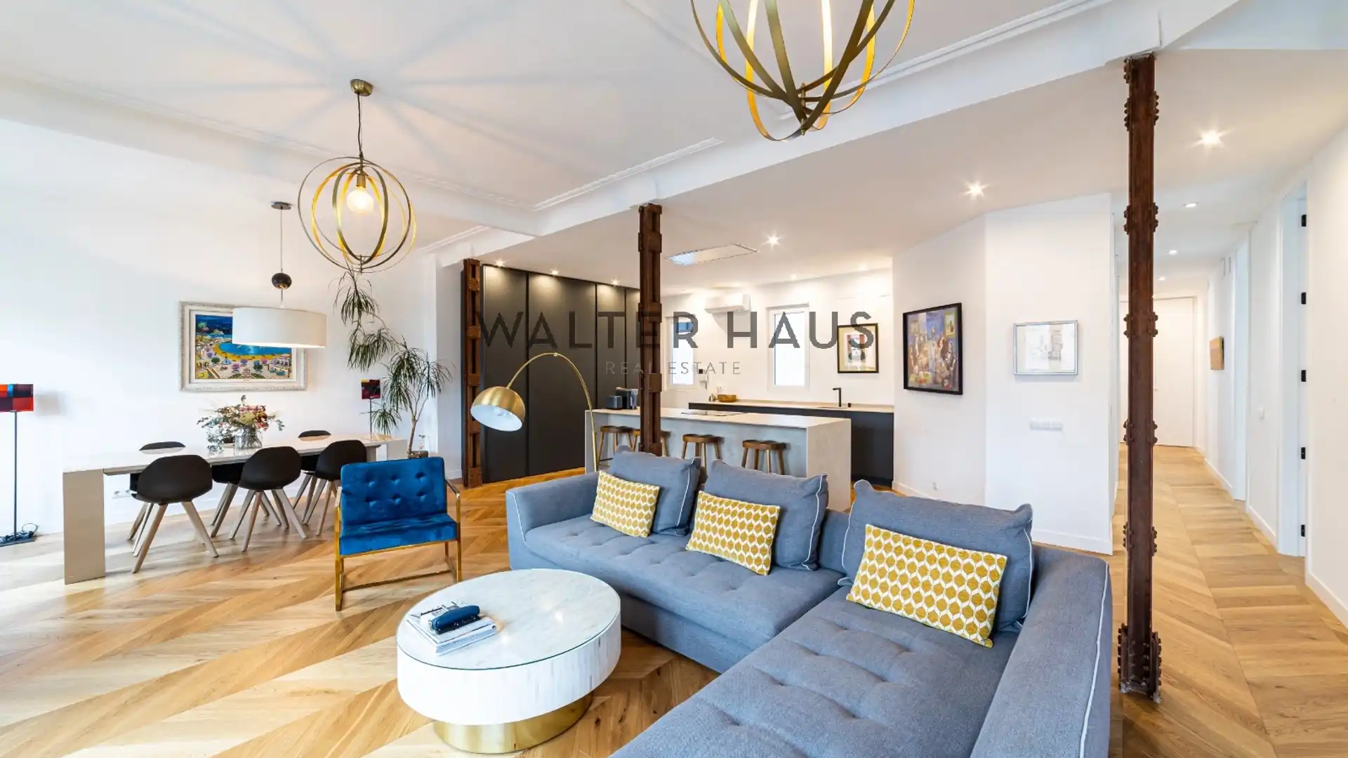 Sala de estar de Piso en venta en  Madrid Capital con Aire acondicionado, Calefacción y Horno