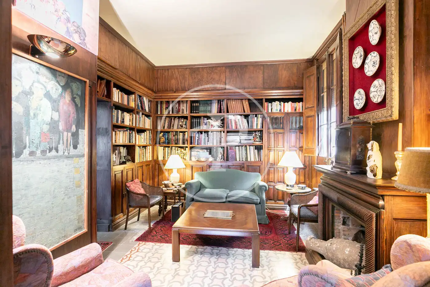Sala de estar de Casa o chalet en venta en Barcelona con Calefacción, Jardín privado y Terraza
