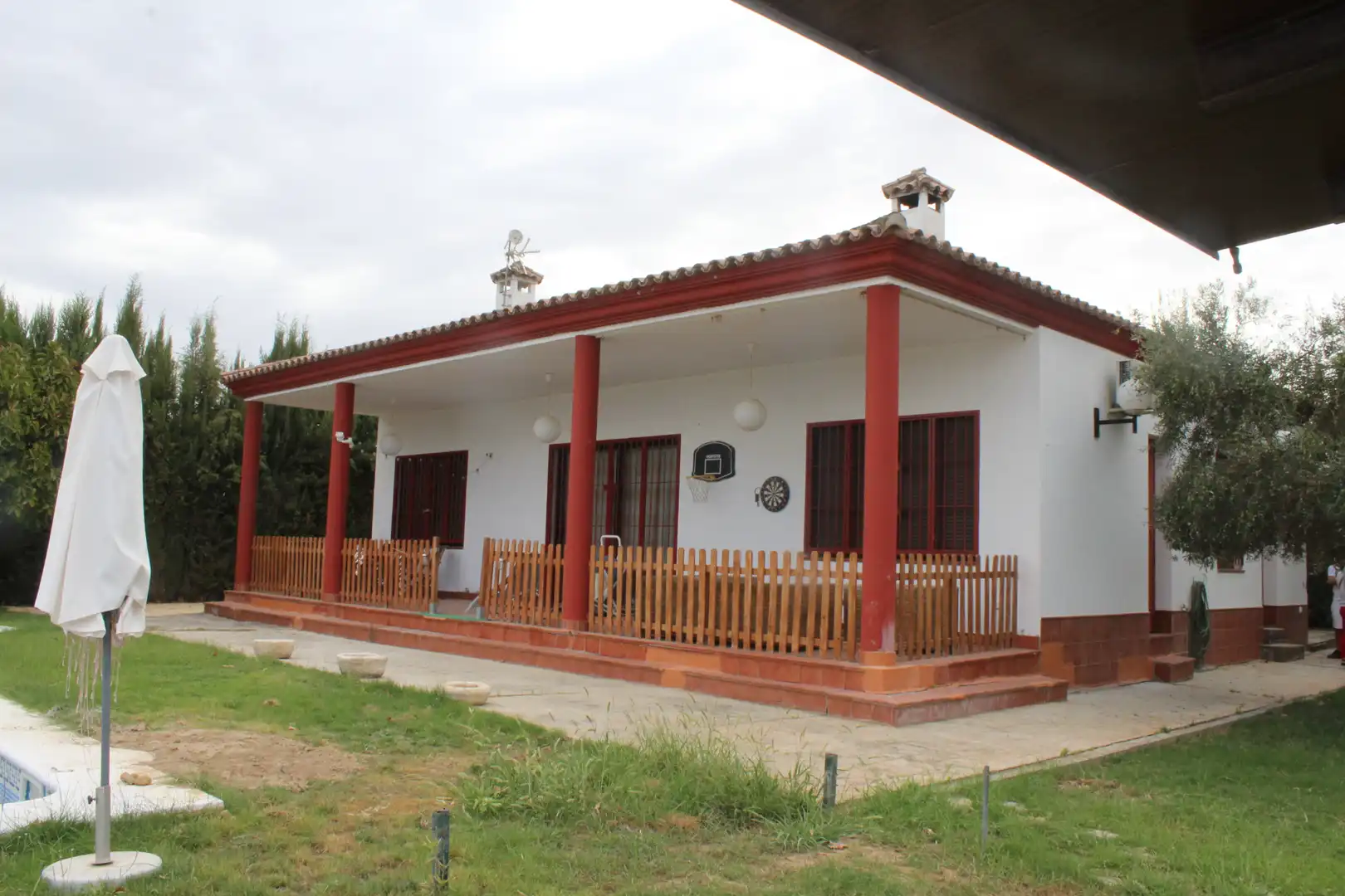 Vista exterior de Casa o chalet en venta en Villaverde del Río con Aire acondicionado, Jardín privado y Trastero