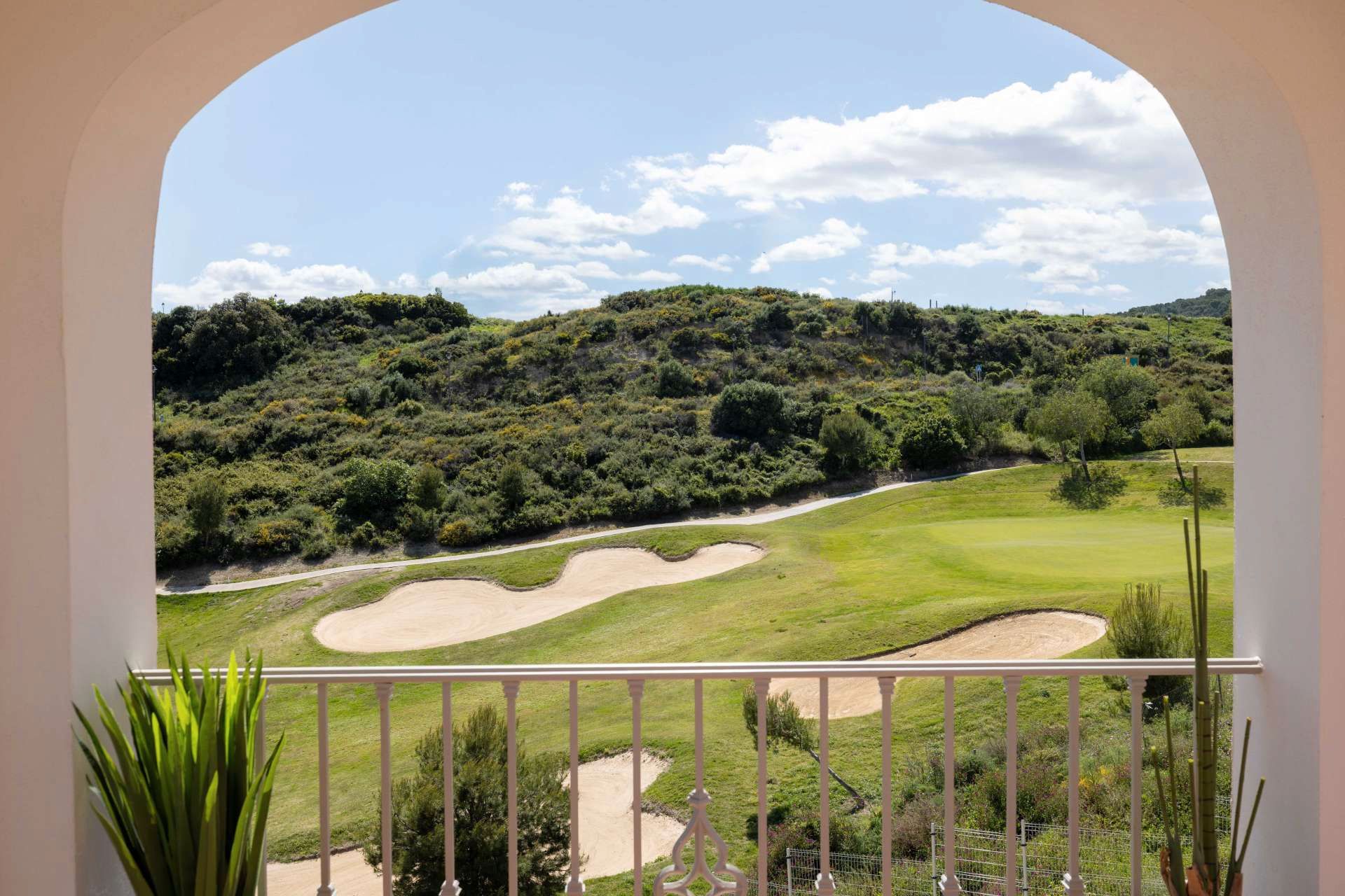 Exterior view of Single-family semi-detached for sale in Estepona  with Air Conditioner, Terrace and Storage room