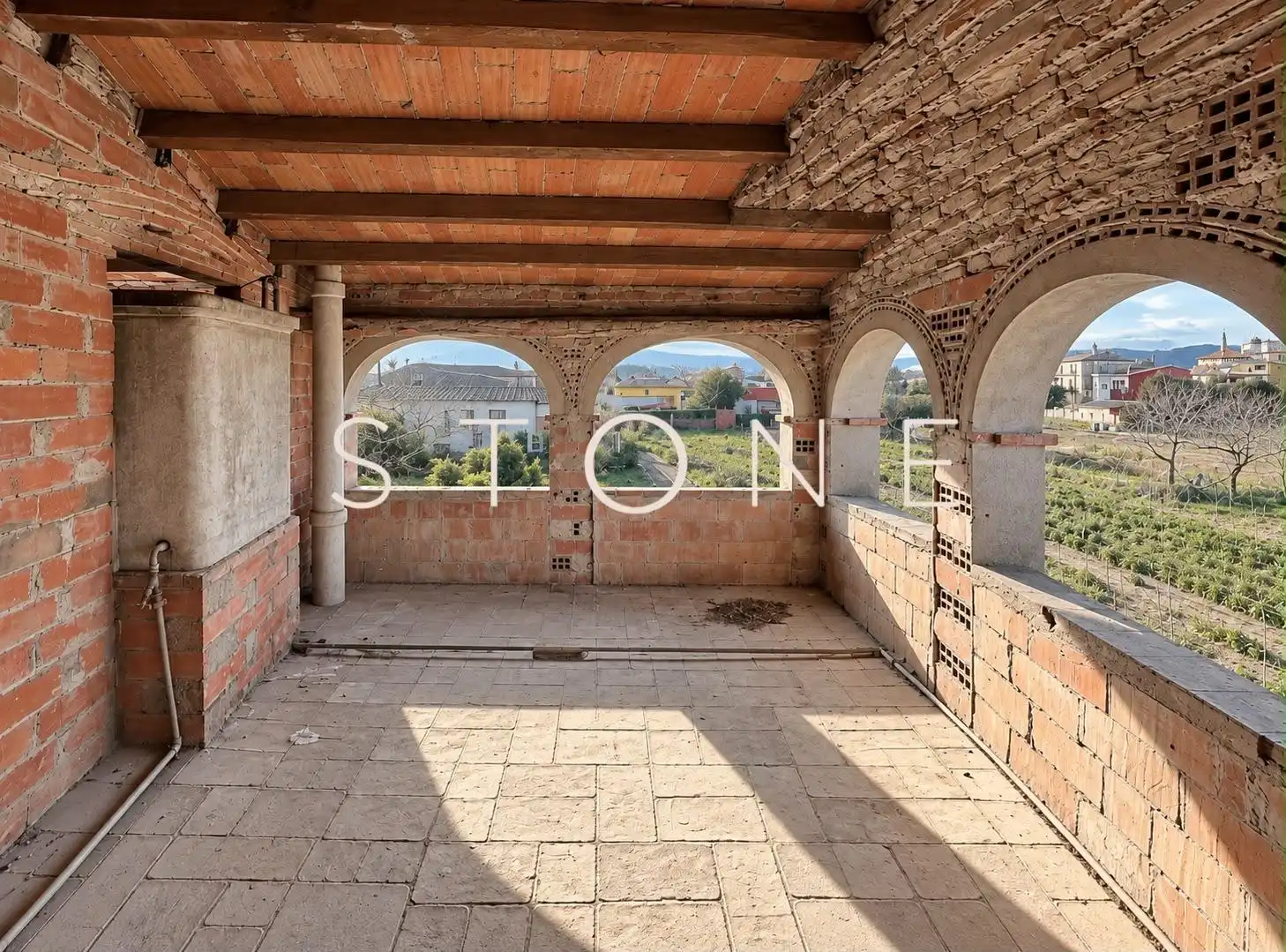 Terrassa de Casa o xalet en venda en Bordils, Girona