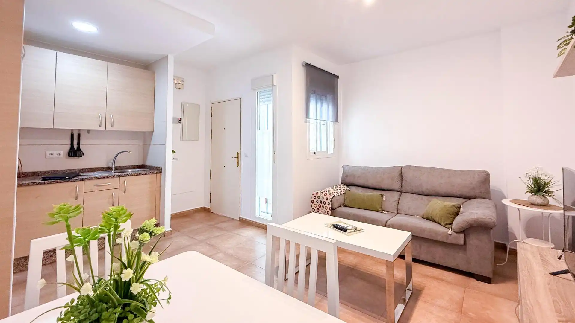 Sala de estar de Piso en venta en Jerez de la Frontera con Aire acondicionado, Calefacción y Amueblado
