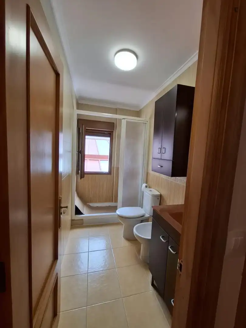 Badezimmer von Wohnungen zur untervermieten in Gijón  mit Möbliert, Ofen und Waschmaschine