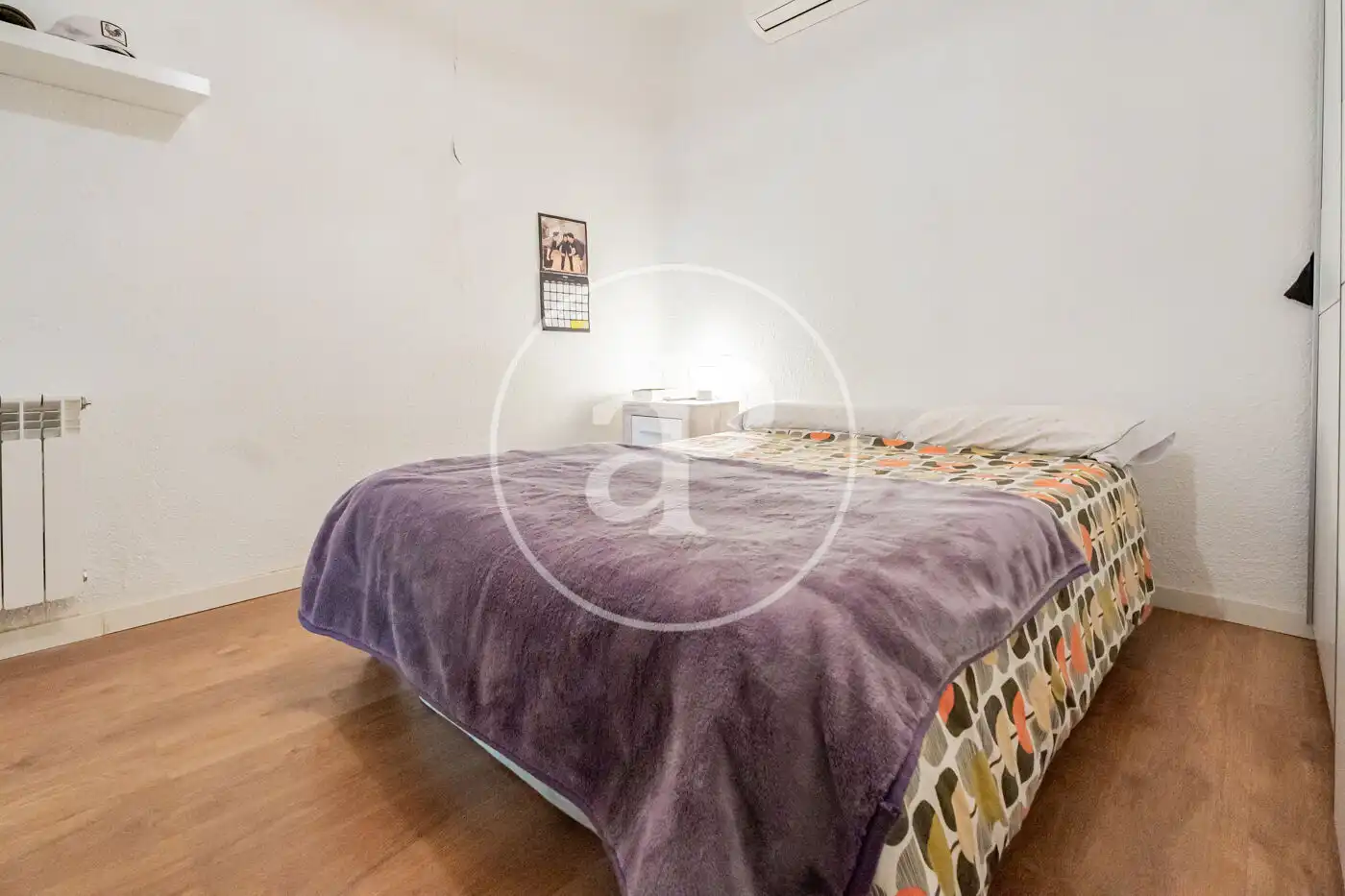Bedroom of Flat for rent in Madrid  with Air Conditioner, Heating and Balcony