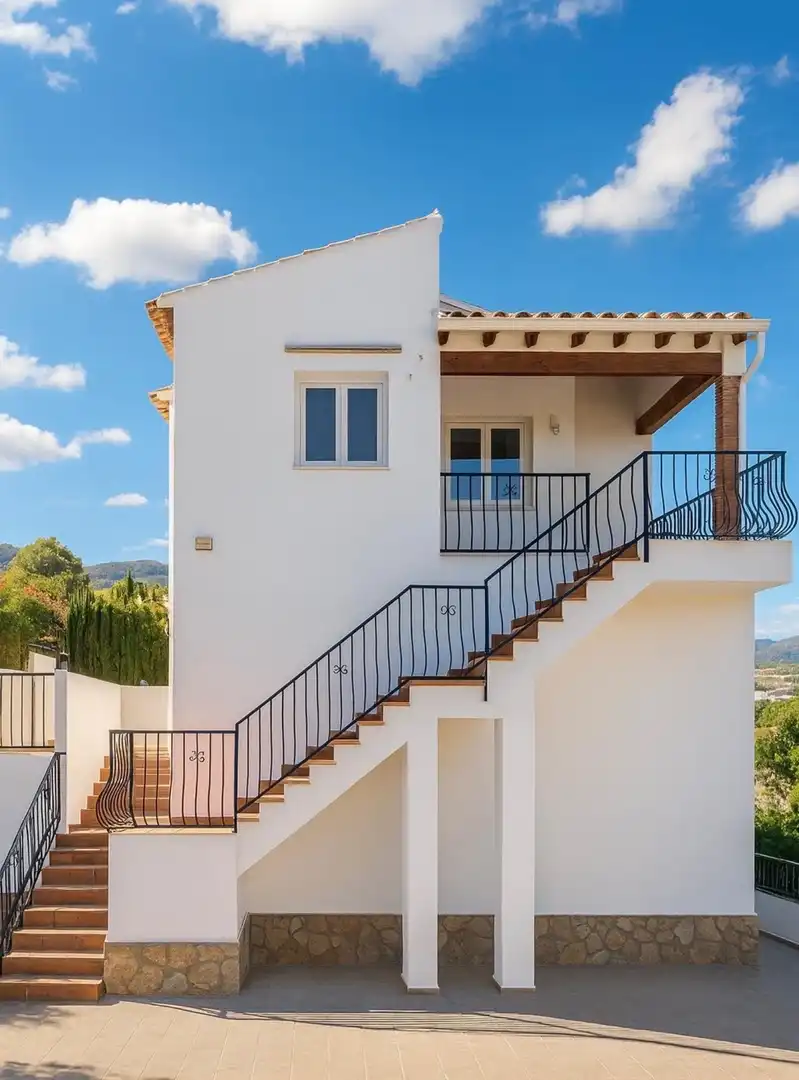 Vista exterior de Casa o xalet en venda en Pedreguer amb Aire condicionat, Terrassa i Balcó