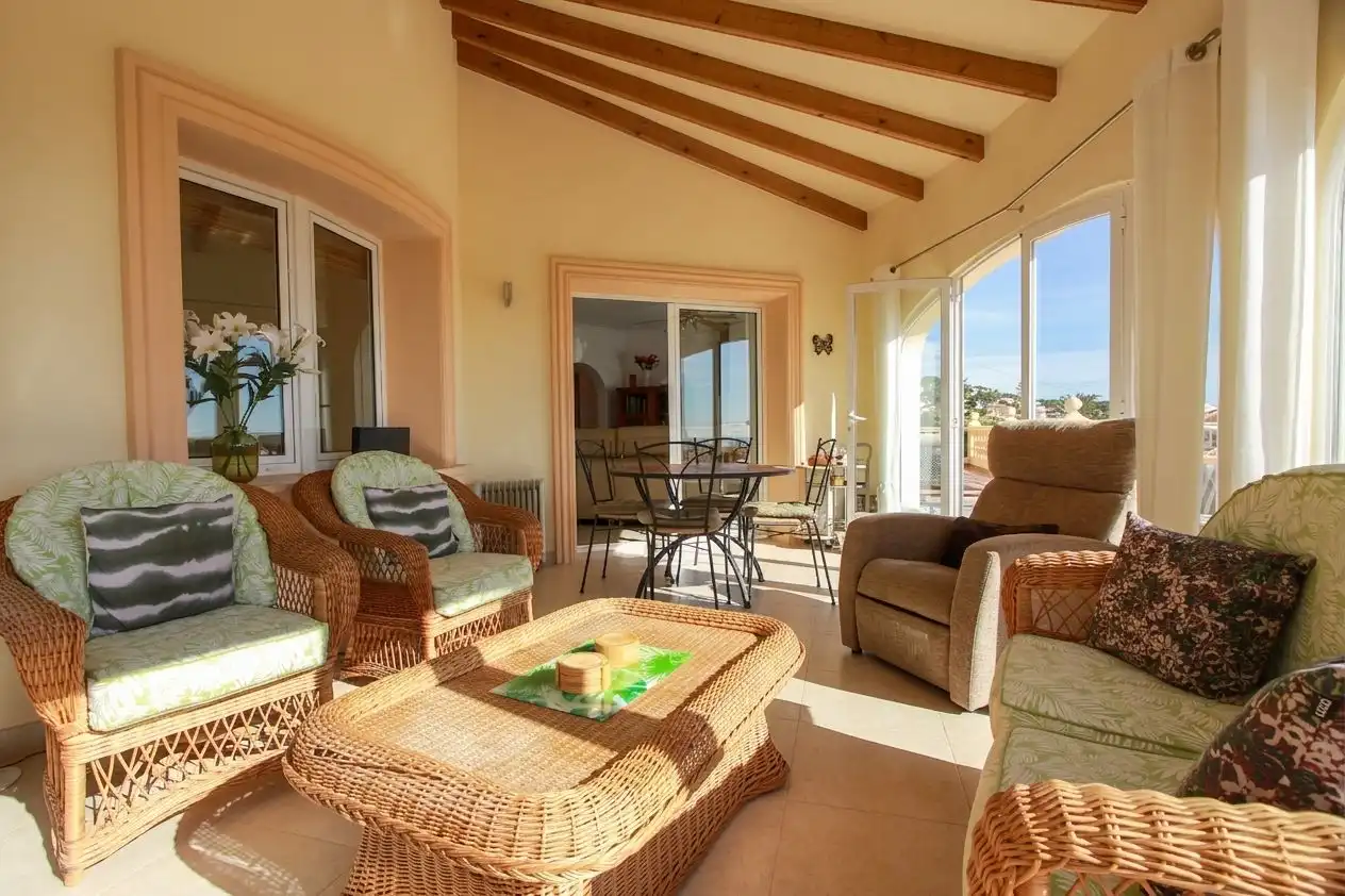 Terrassa de Casa o xalet en venda en Calpe / Calp amb Aire condicionat, Calefacció i Jardí privat