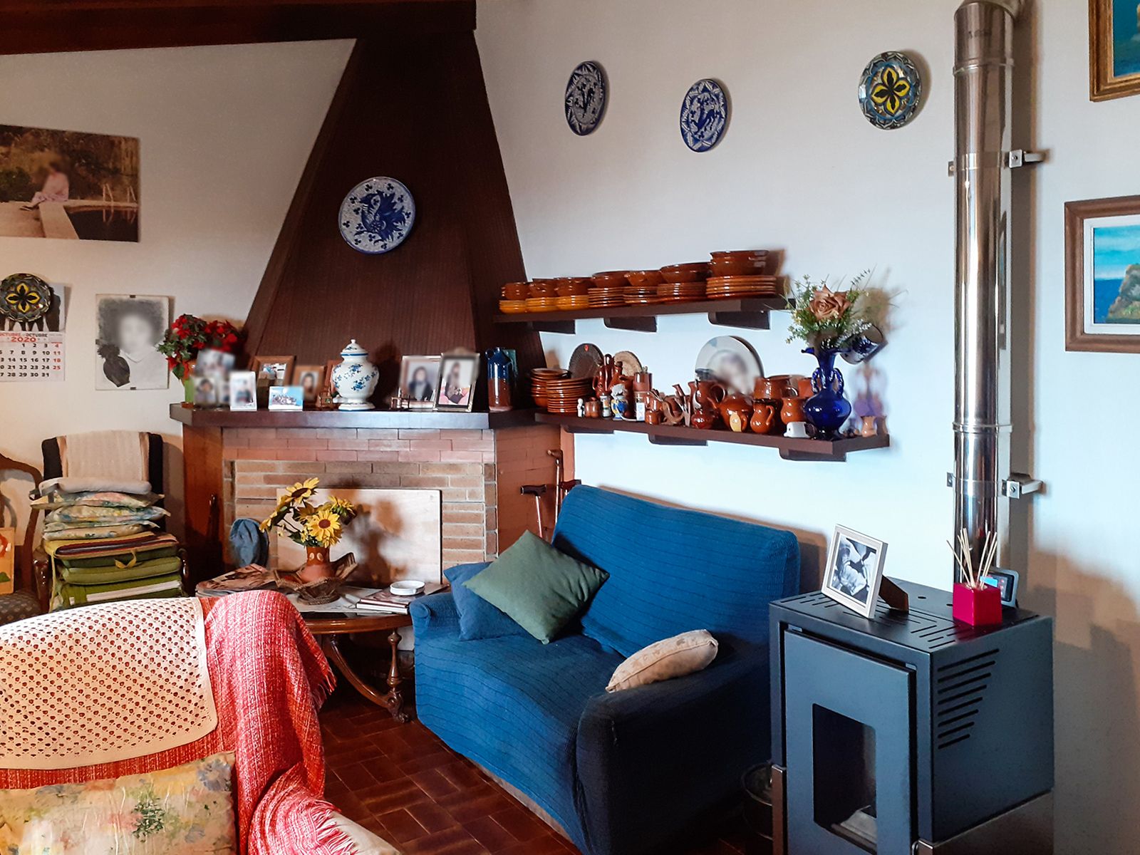 Sala d'estar de Finca rústica en venda en Banyalbufar amb Aire condicionat