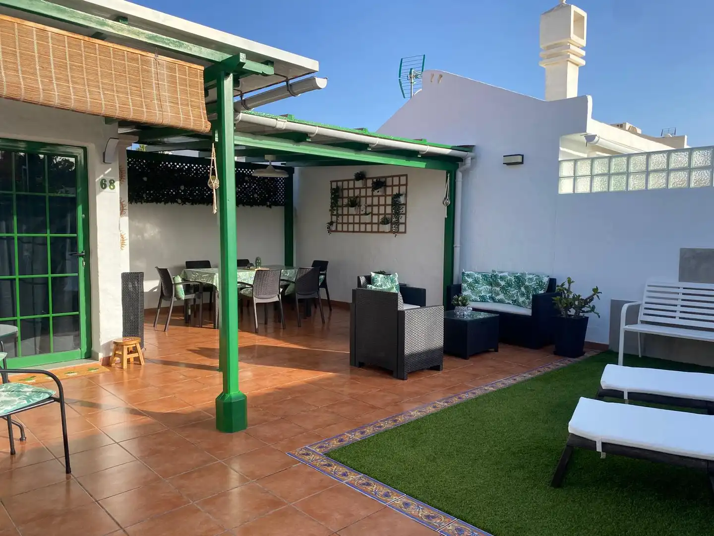 Terrace of Houses for rent in San Bartolomé de Tirajana  with Terrace, Furnished and Washing machine