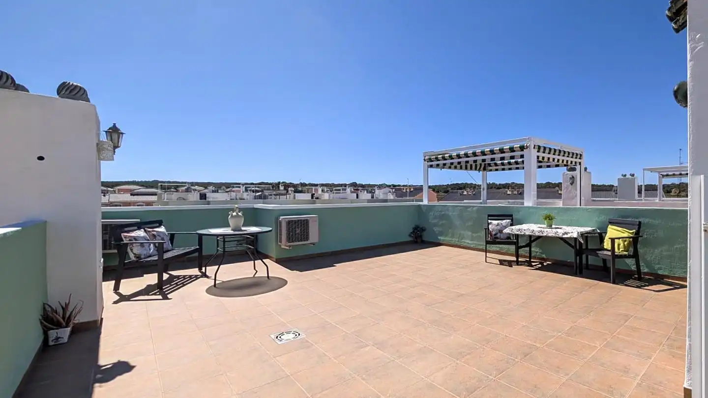 Terraza de Casa adosada en venta en Santa Pola con Aire acondicionado, Jardín privado y Terraza