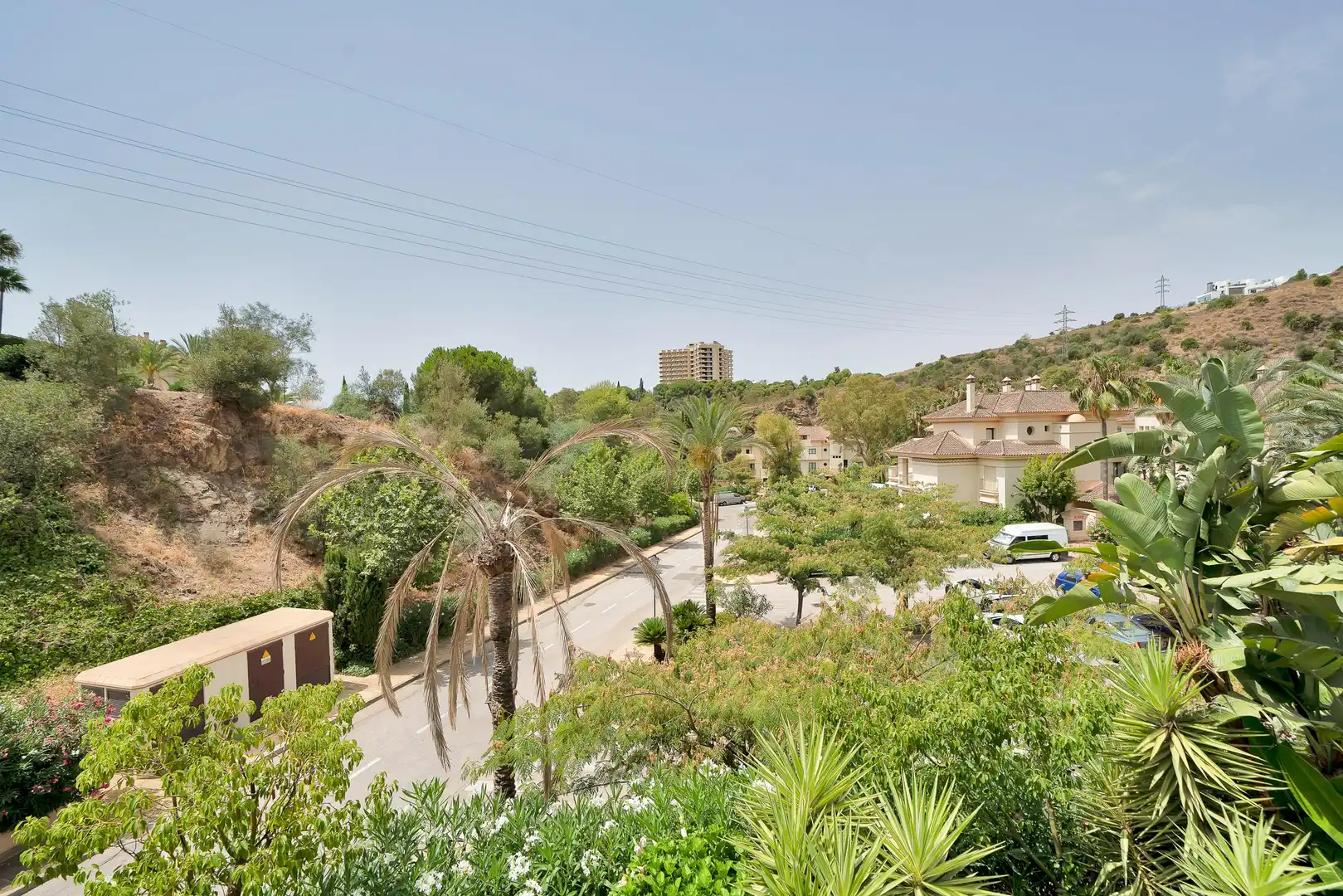 Außenansicht von Wohnungen zur Miete in Marbella mit Klimaanlage, Heizung und Privatgarten