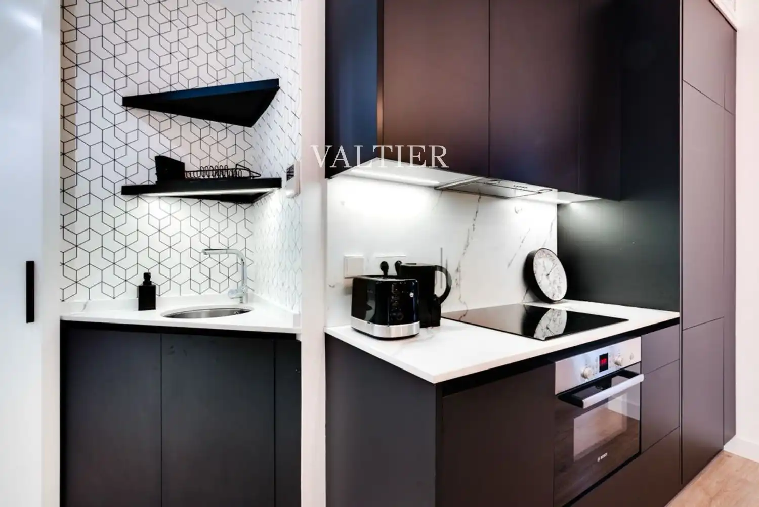 Kitchen of Flat for rent in Madrid  with Air Conditioner, Heating and Furnished