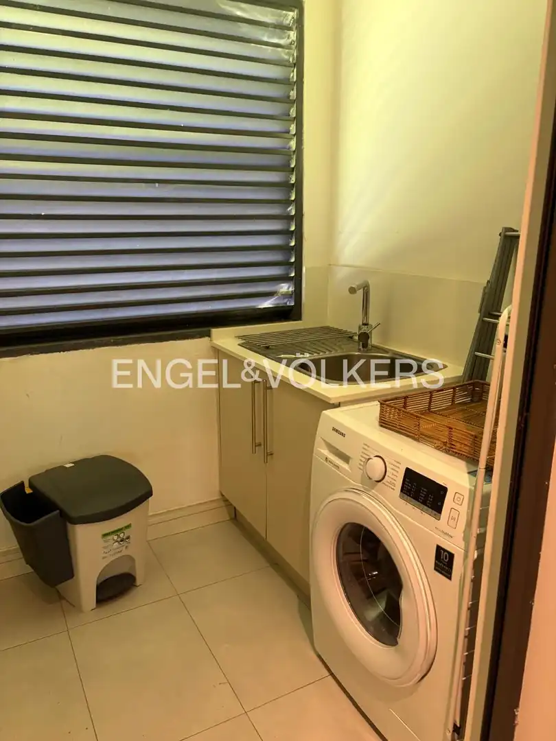 Cocina de Apartamento de alquiler en Madrid con Aire acondicionado, Calefacción y Jardín privado