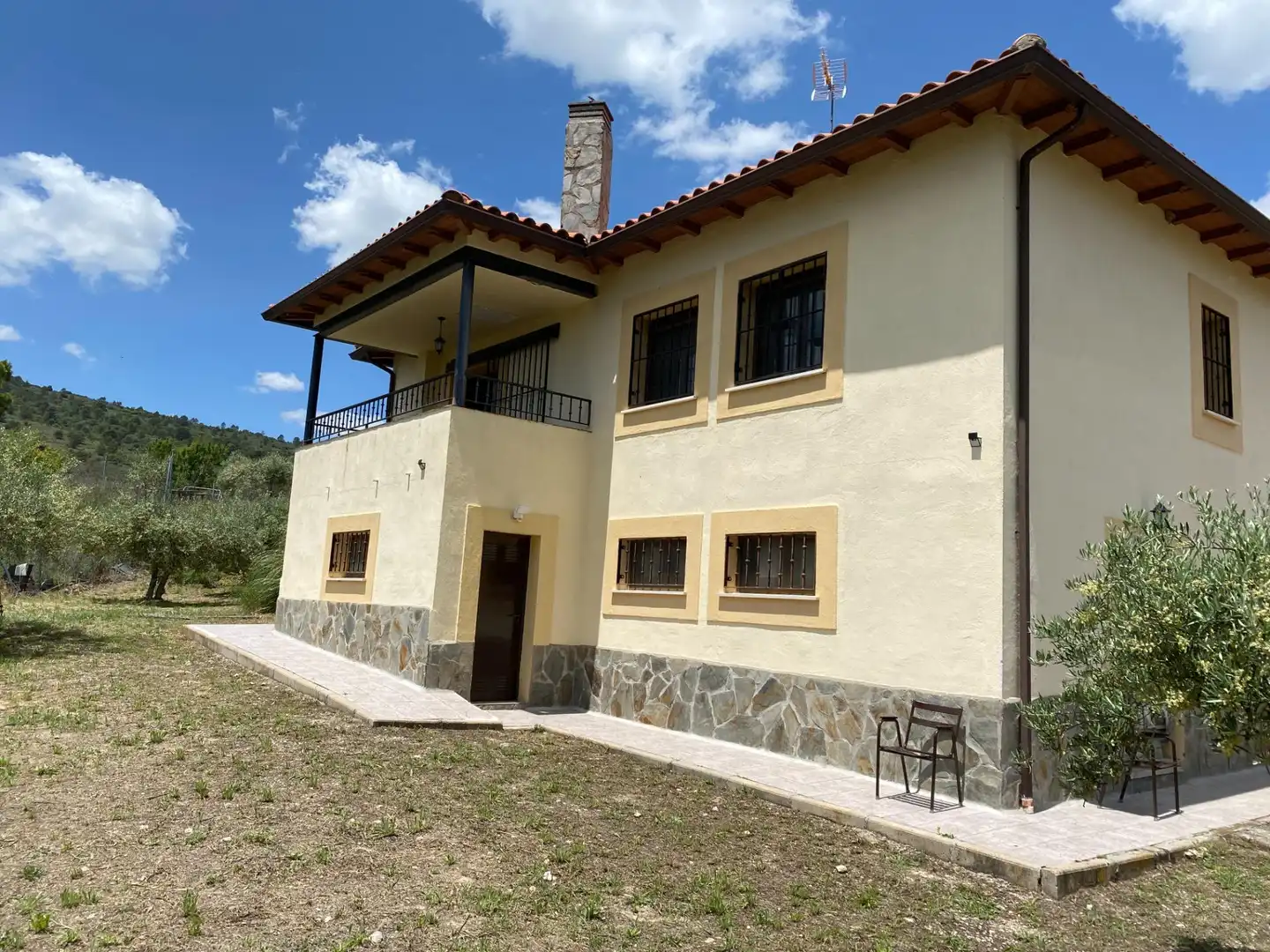 Vista exterior de Casa o chalet en venta en Auñón con Jardín privado, Terraza y Piscina