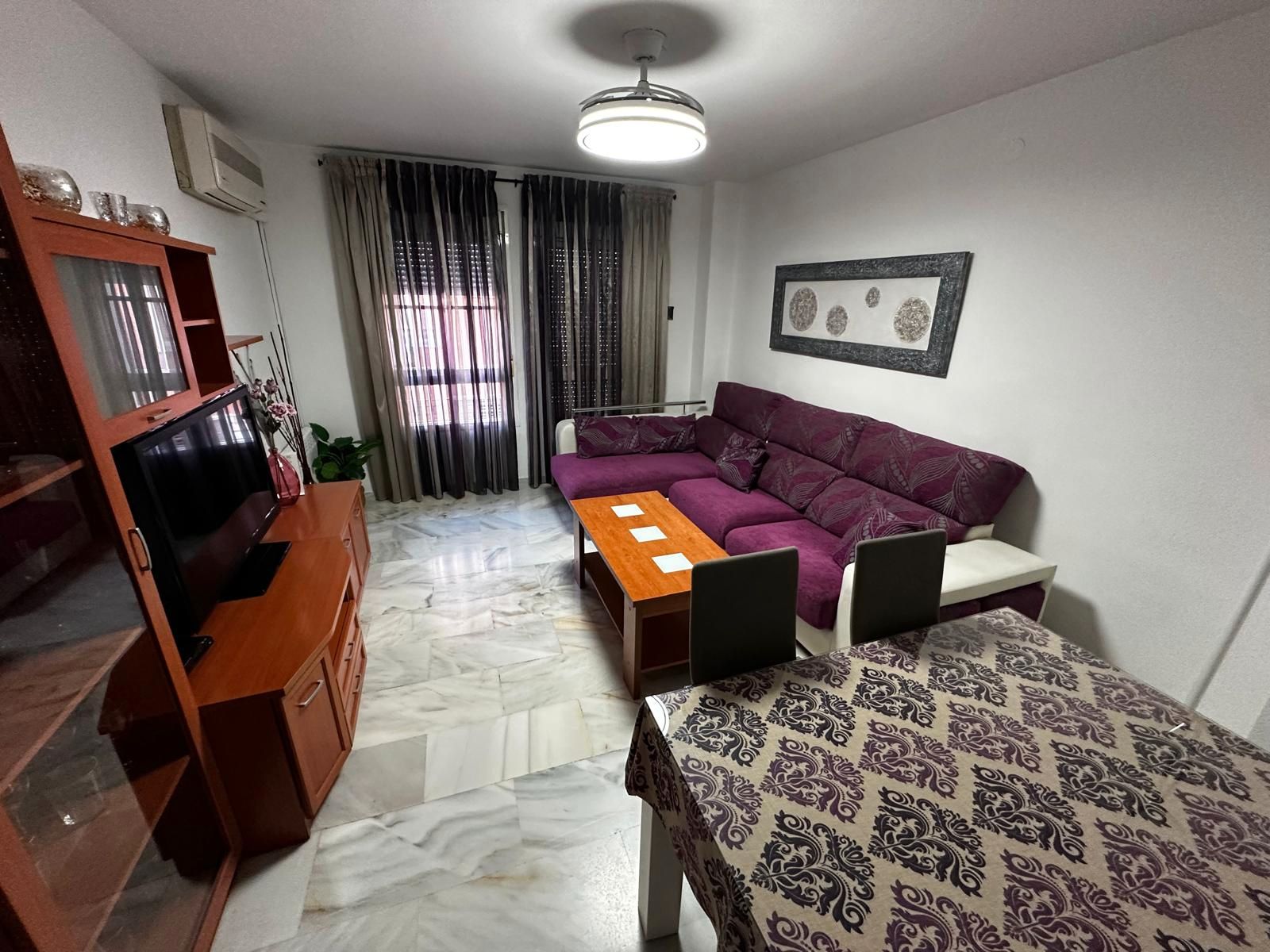 Sala de estar de Piso de alquiler en  Jaén Capital con Aire acondicionado y Amueblado