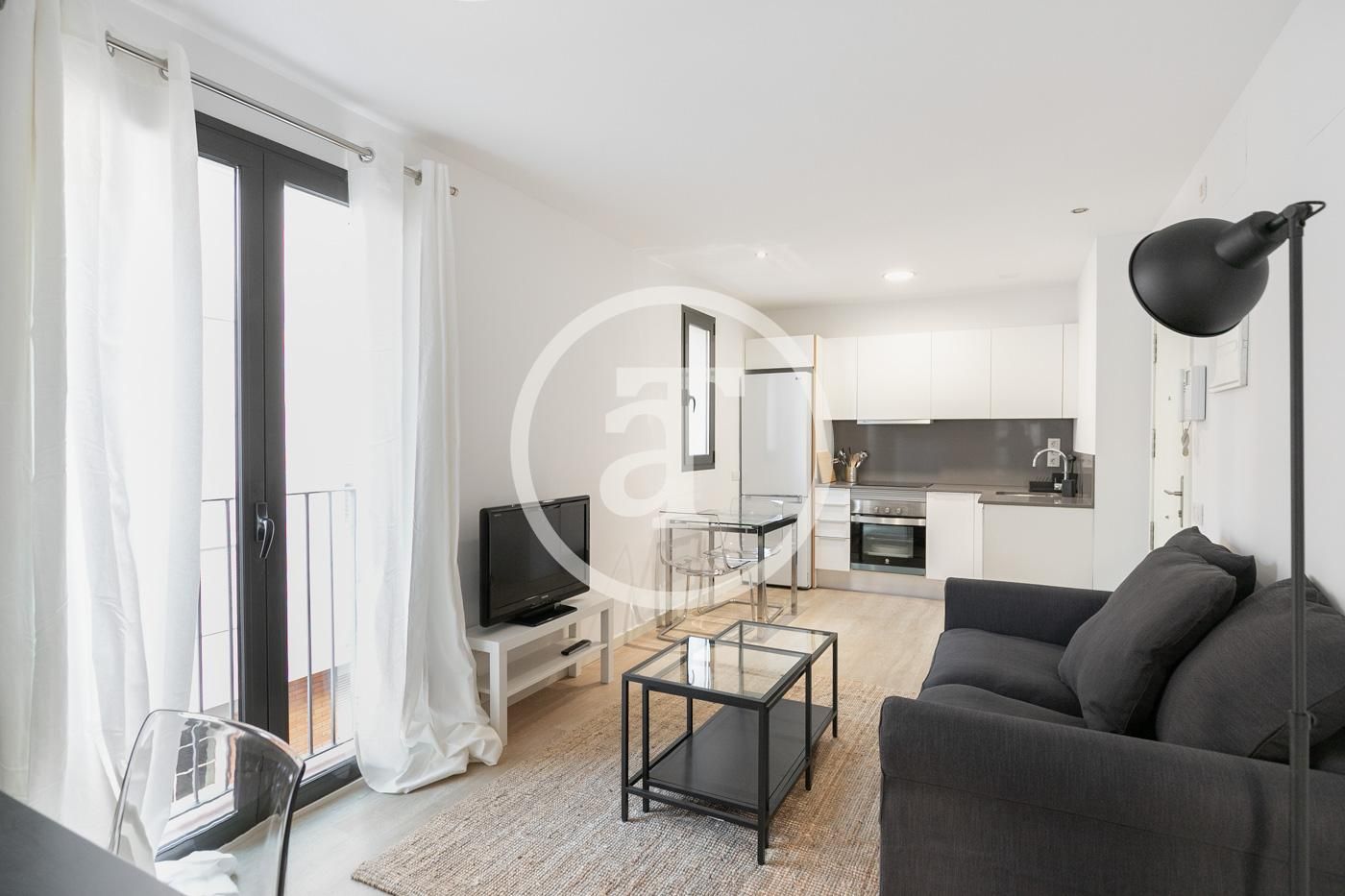 Living room of Flat for rent in  Barcelona Capital  with Furnished, Oven and Washing machine