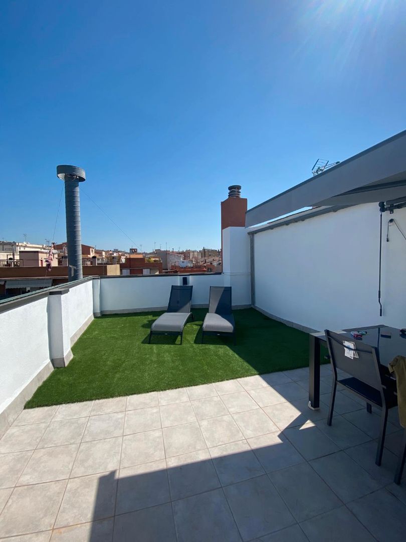 Terrace of Flat for sale in Mollet del Vallès  with Air Conditioner, Heating and Parquet flooring