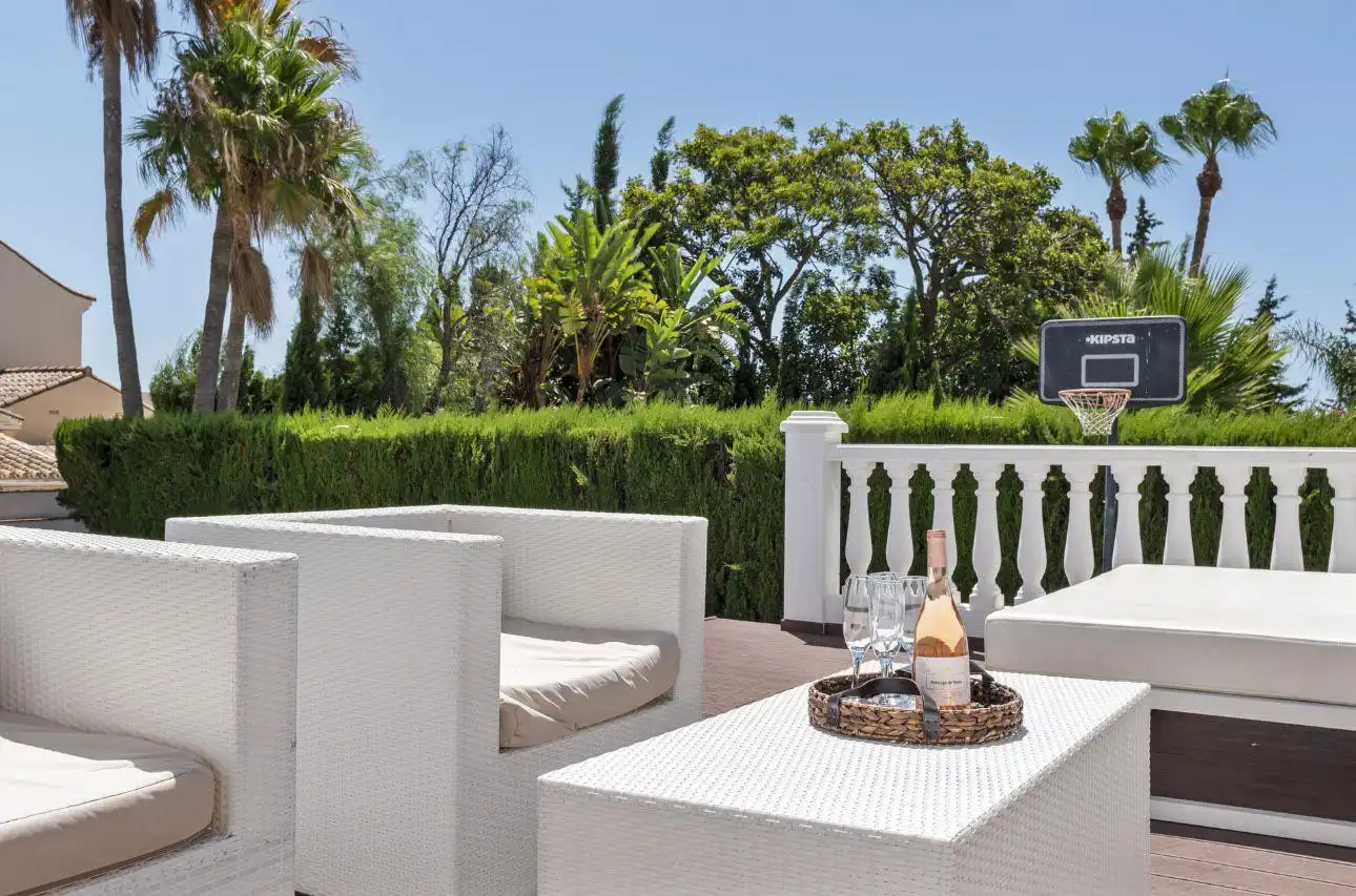 Terrassa de Casa o xalet de lloguer en Marbella amb Aire condicionat, Calefacció i Terrassa