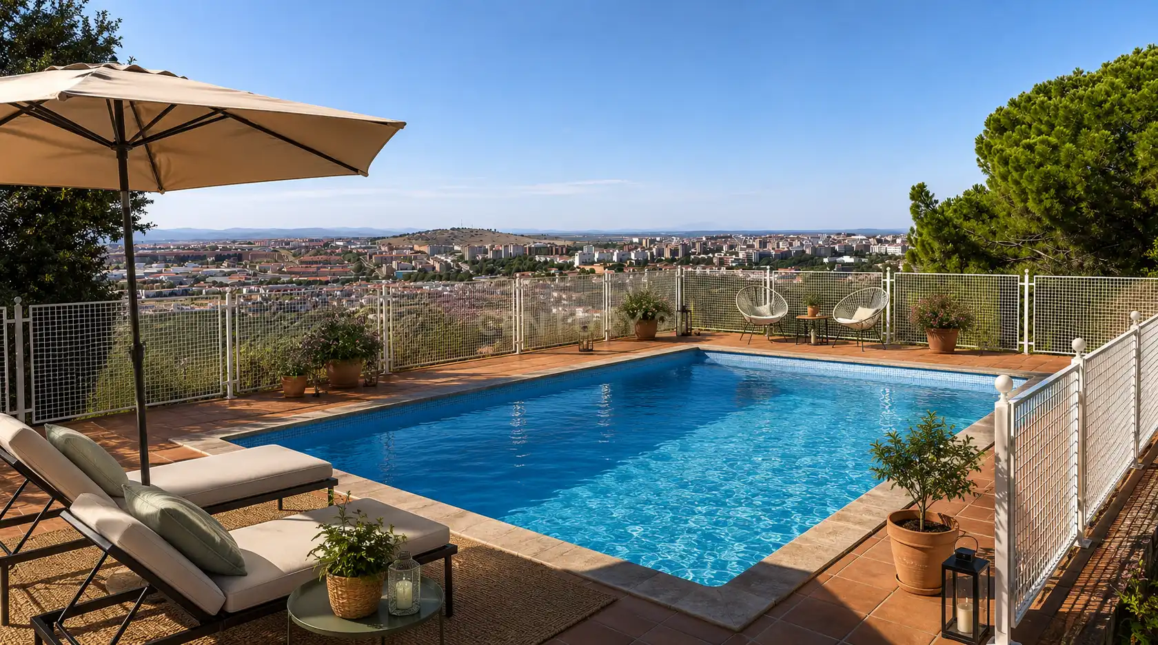 Swimming pool of Houses for sale in Cáceres  with Private garden and Swimming Pool