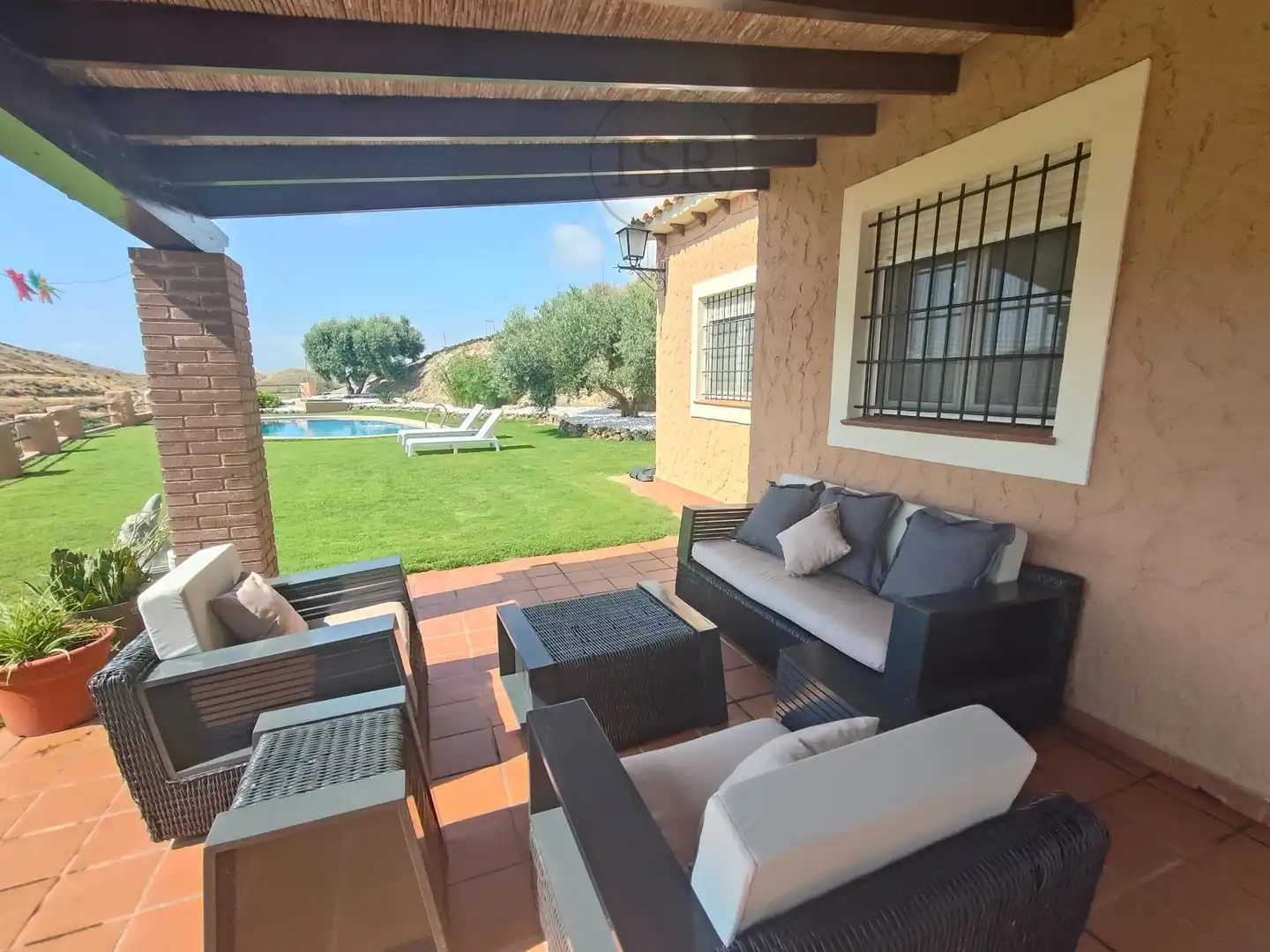 Terrassa de Casa o xalet en venda en Cuevas del Almanzora amb Aire condicionat, Jardí privat i Terrassa