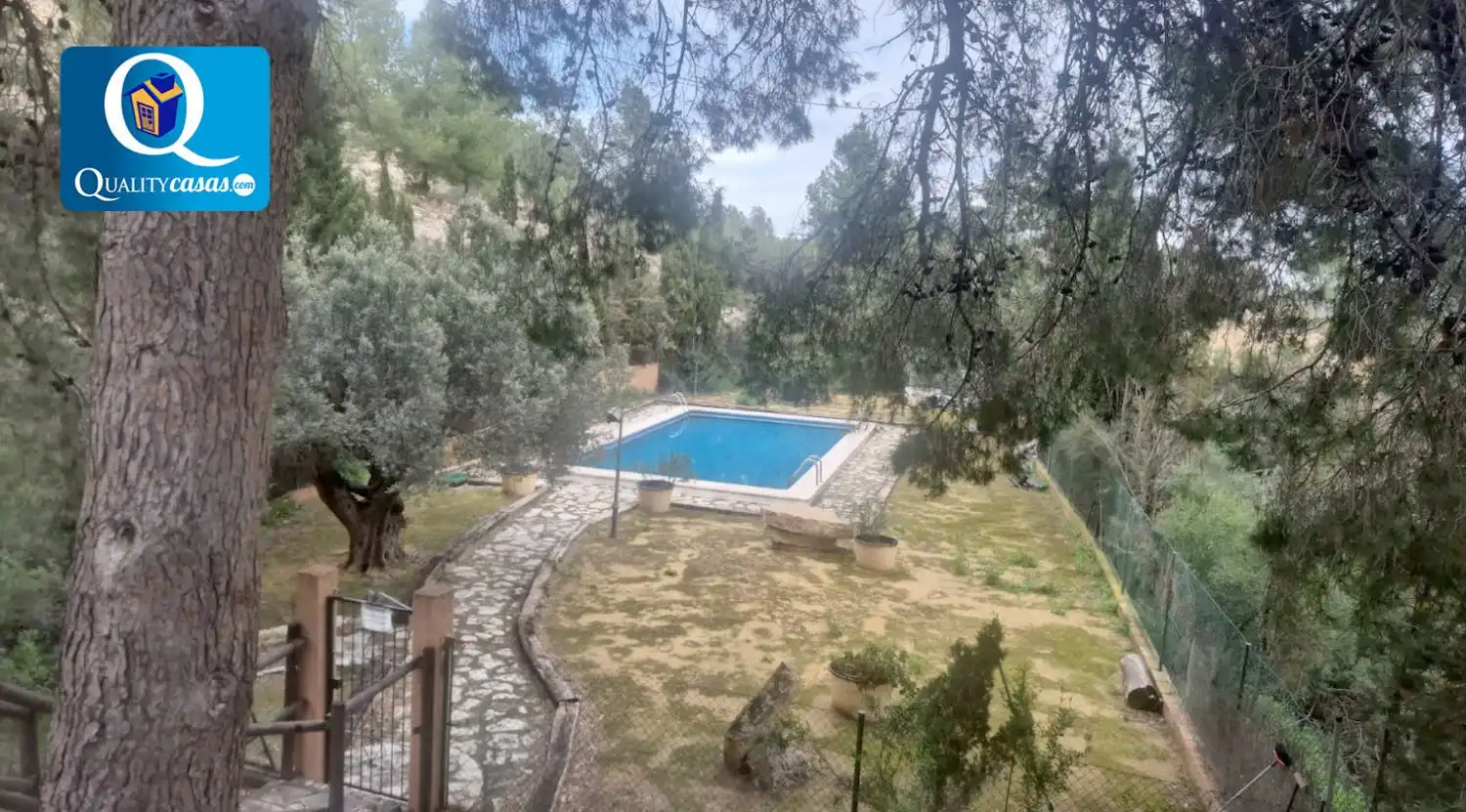 Swimming pool of Houses for sale in Aigües  with Heating, Terrace and Storage room