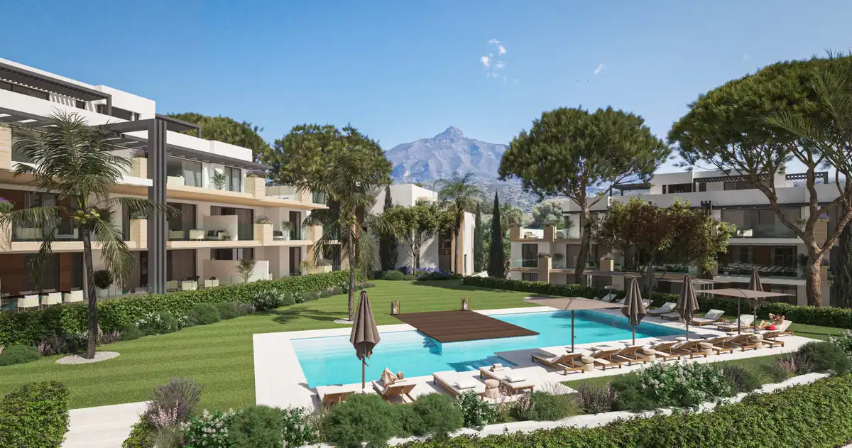 Jardín de Planta baja en venta en Marbella con Aire acondicionado, Jardín privado y Terraza