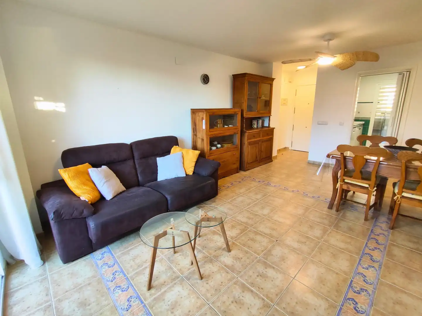 Living room of Flat for rent in Dénia  with Air Conditioner, Heating and Terrace